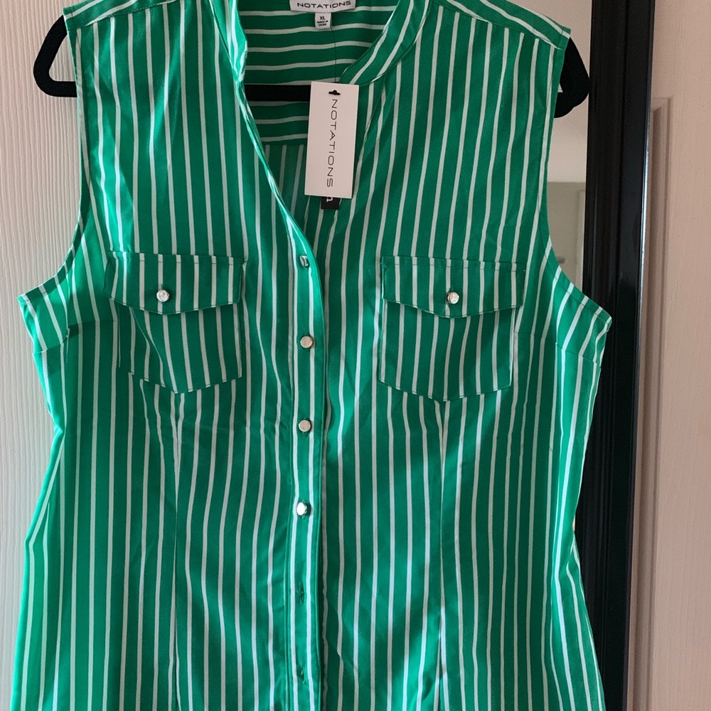 Cropped sleeve women’s blouse - Picture 3 of 3
